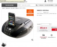 Radio cd dock ipad à 49.99 euros mais entierement remboursé en bons d’achats