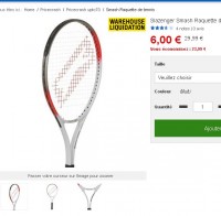 6 euros des raquettes de tennis adultes et enfants