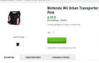 4.15 euros port inclus le sac bandoulière Nintendo wii