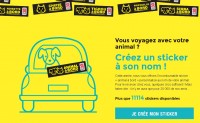 Gratuit : stickers personnalisés Animal à Bord