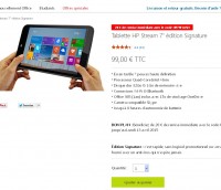Bon plan tablette : HP STREAM7 sous windows à 79 euros port inclus … jusqu’au 13 avril