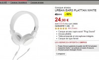 Bon prix casque Audio Urban Ears Plattan à moins de 25 euros