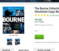 12.69 euros port inclus les 4 premiers Films Jason Bourne en Bluray