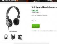 11 euros un casque audio Voi Jeans