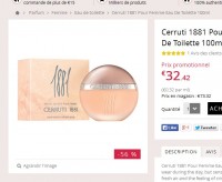 Super affaire parfum : cerruti 1881 100ml pour femmes à 32 euros (contre 85 euros  )