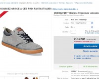 Chaussures cuir hommes quiksilver à moins de 26 euros port inclus