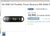 Clé usb3 64go pas chère à moins de 19 euros port inclus