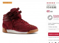 Chaussures femmes cuir montantes reebok à 31.5 euros (+4.95 de fdp)