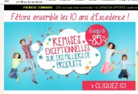 Mode:  jusqu’à 85 pourcent de remise chez excedence .. des super affaire en articles de marques