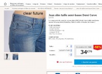 Bon plan jeans:  levis demi curve pour femmes à 35 euros .. faire vite