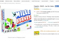 Bon plan jeu du mille borne qui revient à moins de 7 euros