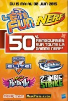 jouets nerf et nerf rebelle  : 50 pourcent de remboursé jusqu’au 30 juin 2015