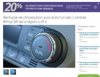 Local Rhone – Isère : Recharge clim auto pas chères à 31.2 euros dans 3 centres Bymycar