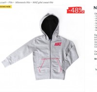 Sweat à capuche Nike pour filles à 7.29 euros … bonne affaire