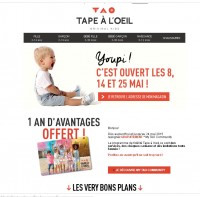 gratuite carte de fidelité tape à l'oeil