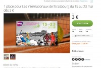 Strasbourg:  billets à prix réduits pour les internationaux féminins de Tennis de mai 2015