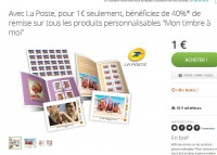 Timbres personnalisés de la poste : 40 pourcent de réduction … super affaire
