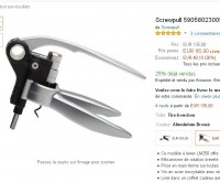 Tire bouchon Screwpull metal à 86.5 euros … bon plan fête des pères