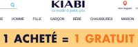 Promo Kiabi : 1 article acheté = 1 gratuit jusqu’au21 mars 2017