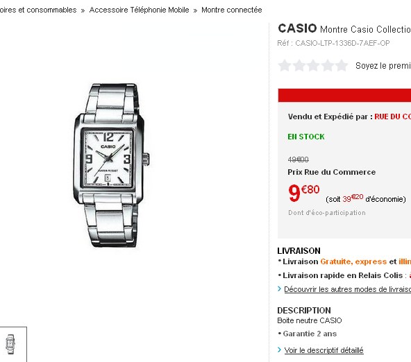 montre casio