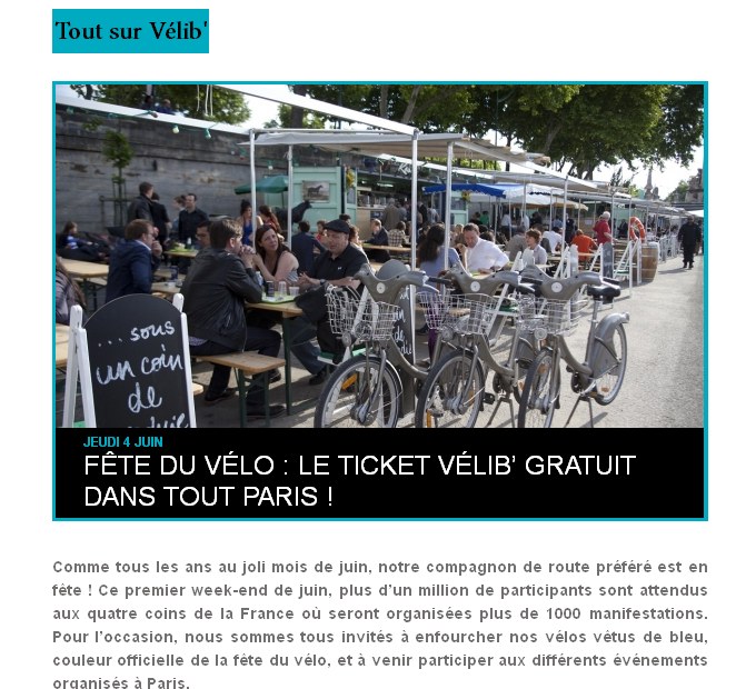 fete du velo paris