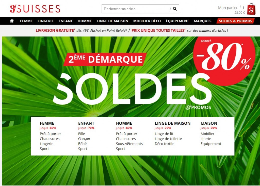  bon  plan  soldes 2 me d marque 3 suisses Bons  plans  et 