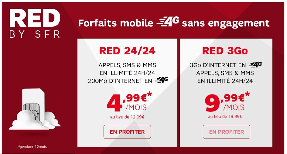 forfait mobile sfr red