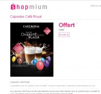 Gratuit : un paquet de capsules de café Royal Dolce Gusto (monoprix et cora)