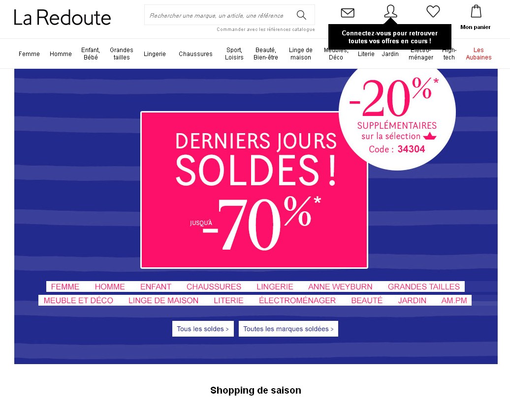 soldes la redoute