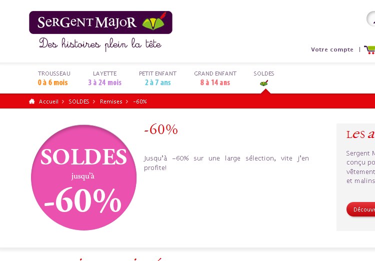 soldes sergent major