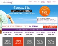 Vacances : jusqu’à 60 pourcent de réduction sur des locations … vente flash