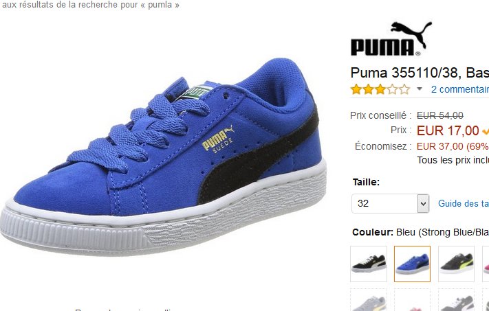 chaussures puma cuir