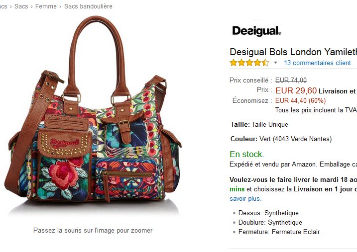 sac desigual