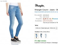jeans wrangler pas cher