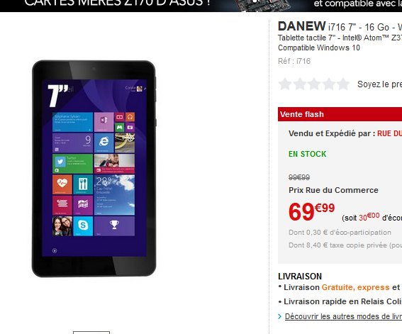 tablette 7 pouces windows