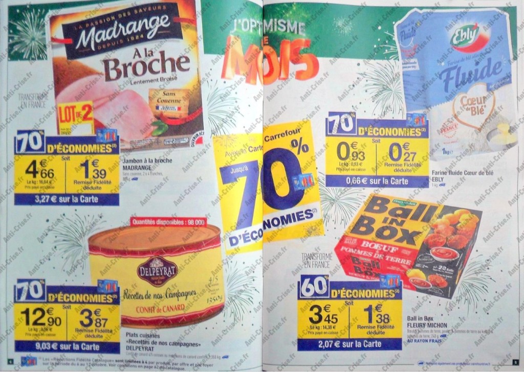 catalogue carrefour du 6 au 12 octobre avec des produits à 70