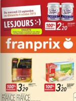 Franprix : 5 produits 100% remboursés du 23 septembre au 4 octobre