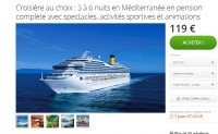 Croisiere Costa à partir de 119 euros en novembre