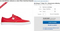 Bonne affaire baskets dc shoes hommes à moins de 20 euros port inclus