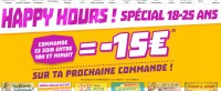 Cdiscount : 15 euros offerts pour les 18-25 ans pour toute commande le 12/11  jusqu’à minuit