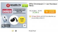 Bonne affaire Clé Chromecast2 + le film les nouveaux heros à moins de 32 euros