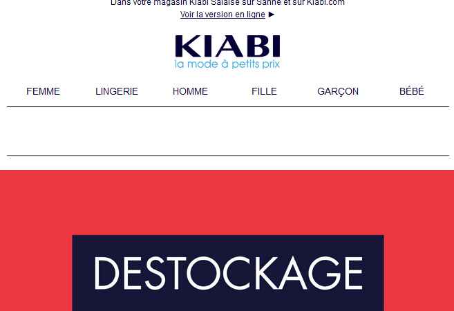 destokage kiabi