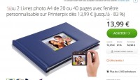 Bonne affaire pour des livres photos A4 avec couverture cuir à partir de 13 euros