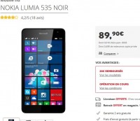 Bon plan smartphone avec le nokia 535 qui revient à moins de 70 euros