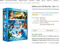 Pack 3 films blu ray 3d à moins de 19 euros (epic , rio , age de glace 4)