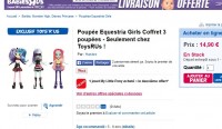 Offre jouets : 6 poupées equestria girls pour moins de 21 euros port inclus