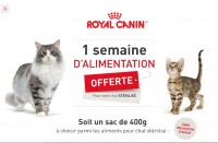 Gratuit : un sac de 400g d’aliments Royal Canin pour chats .. faire vite