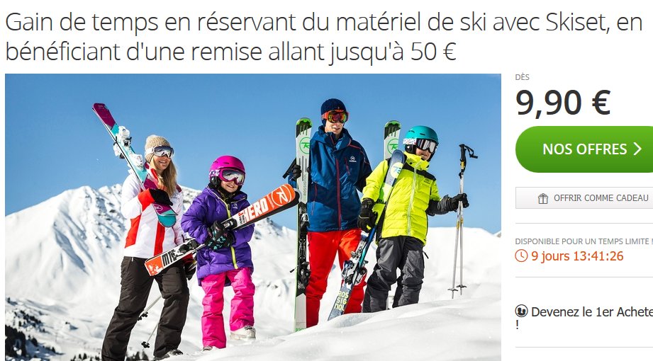 Réduction location de ski