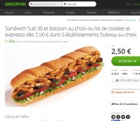 Subway :des formules à prix réduits à Marseille, Orange, Avignon, Vitrolles