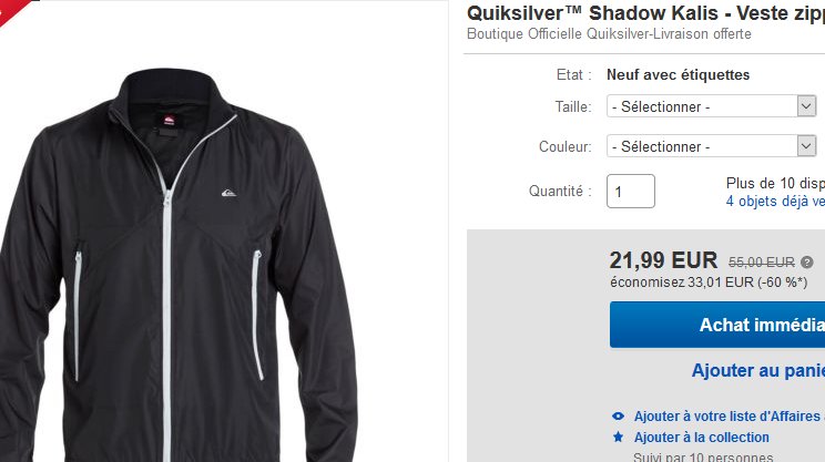 veste quiksilver